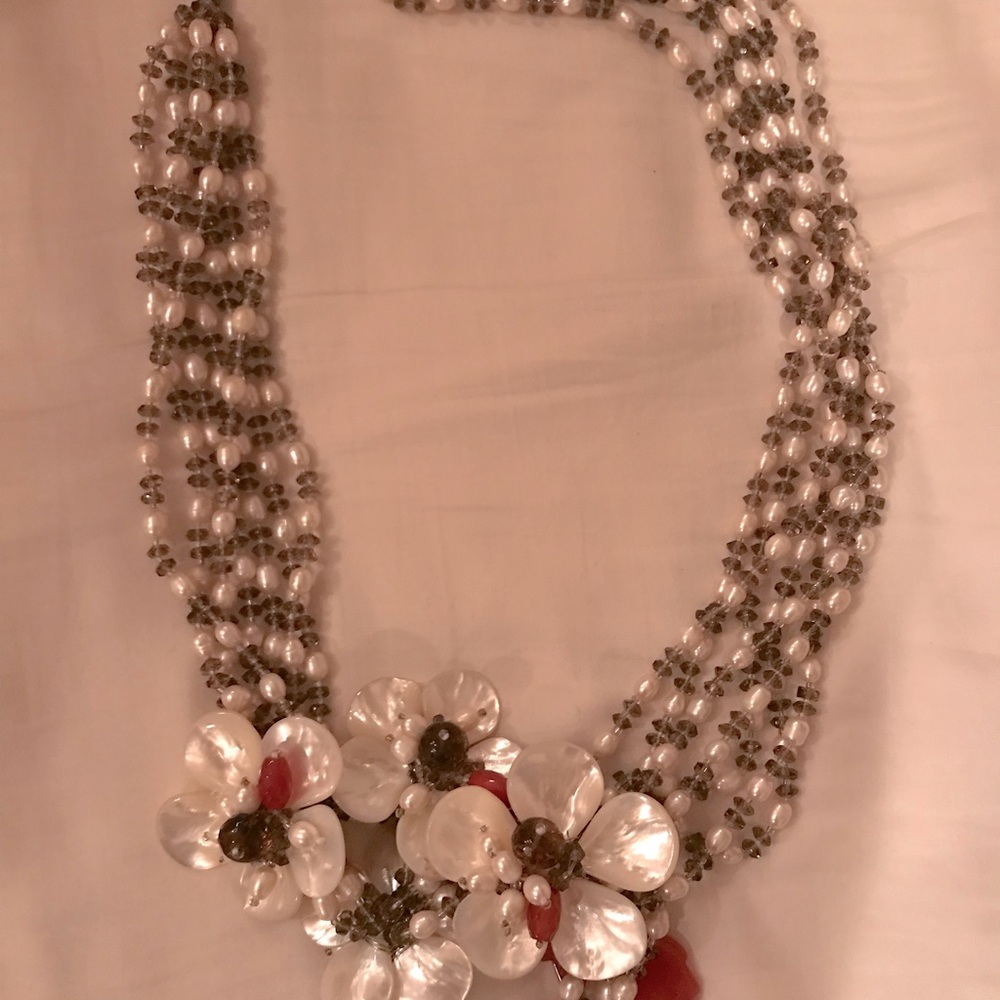 Semiprecious stone necklace